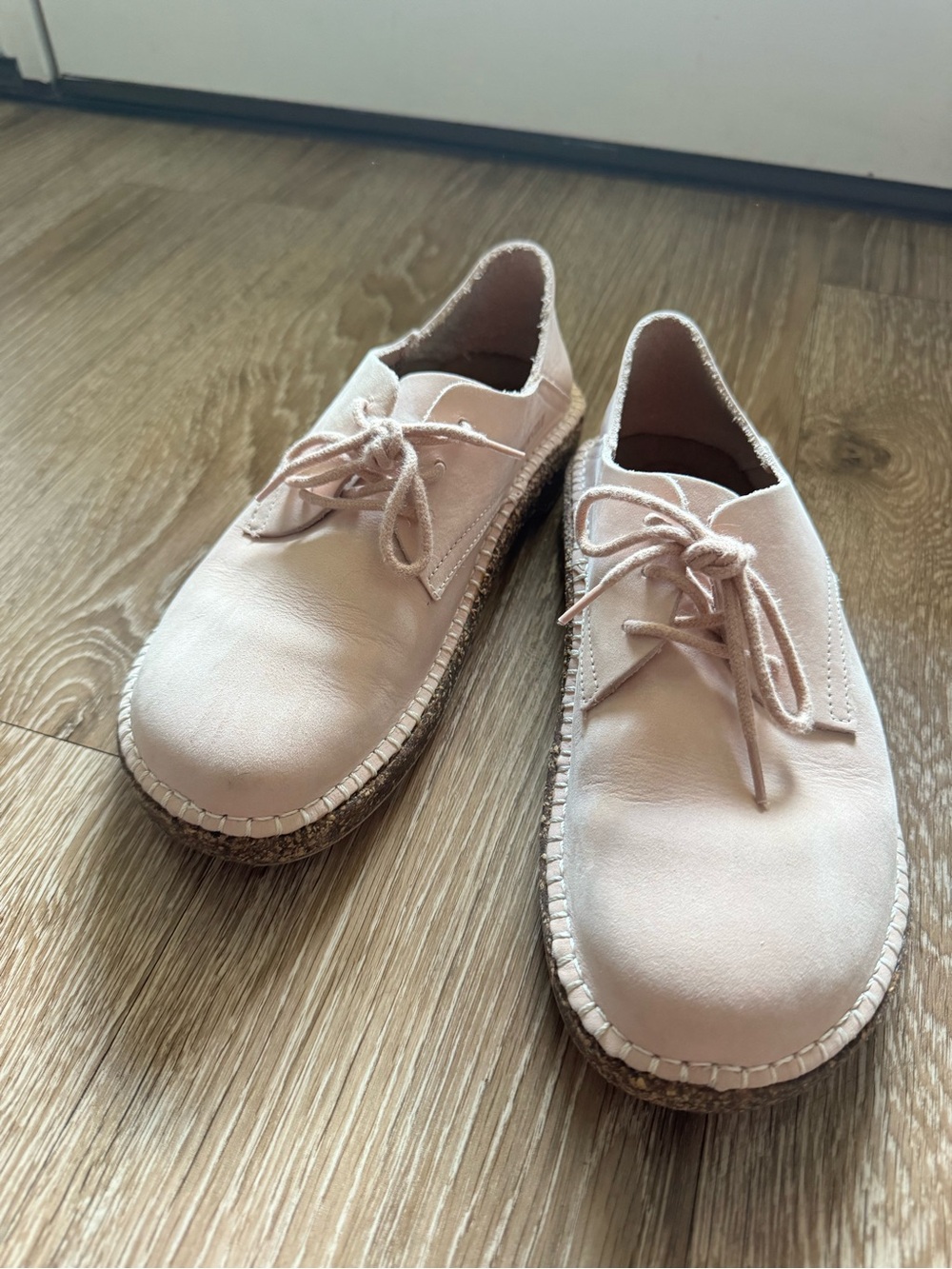 Birkenstock Blush Pink Lace-Up Sneakers
